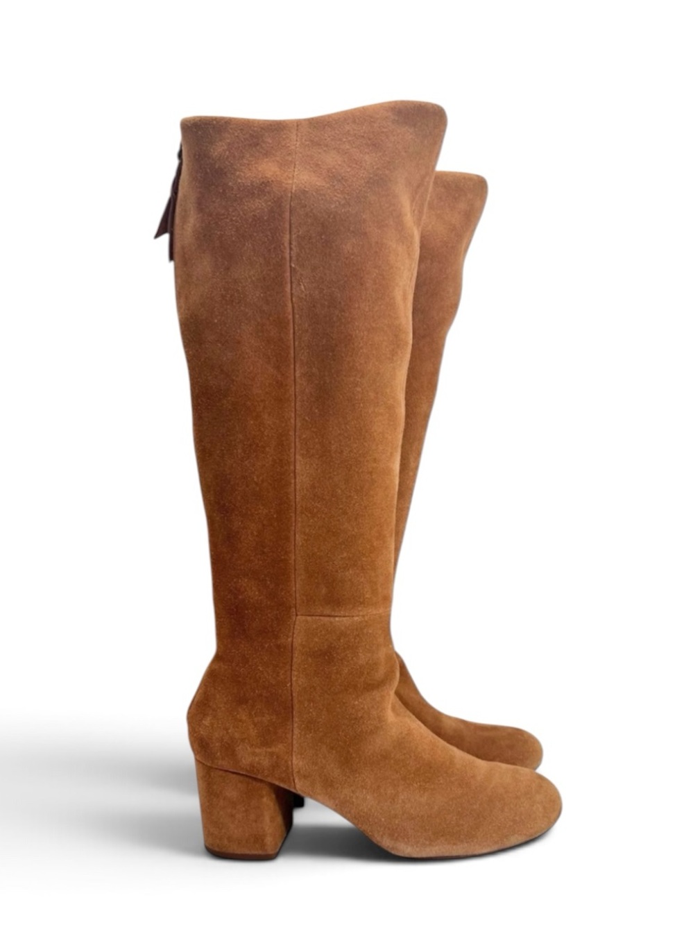Splendid Danise Chestnut Suede Knee High Boots